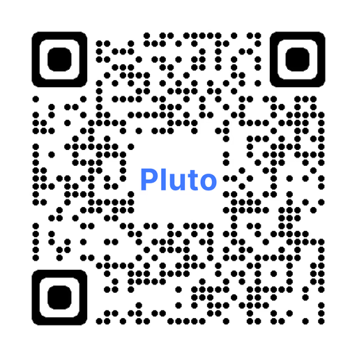 Pluto App QR Code